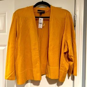 Brand New with tags. Lane Bryant mustard yellow cardigan, size 22